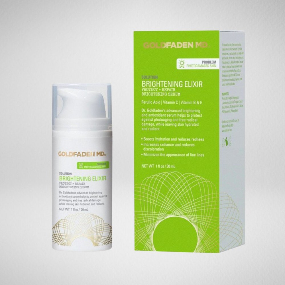Brand New Goldfaden MD Brightening Elixir  - Protect + Hydrate Face Serum
